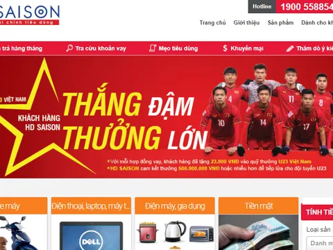 Công ty tài chính cùng khách hàng thưởng U23 Việt Nam 500 triệu đồng