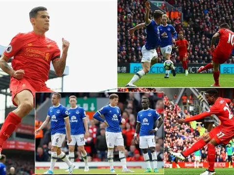 Coutinho rực sáng, The Kop thắng derby vùng Merseyside