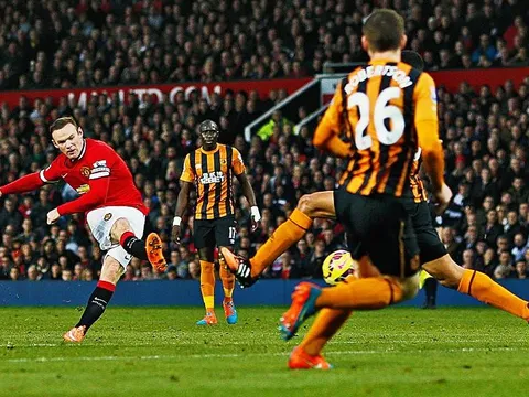 Cú poker của Wayne Rooney vào lưới Hull City
