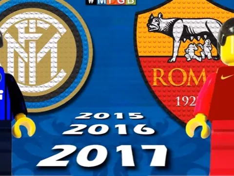Đại chiến Inter - Roma qua các năm theo phong cách Lego