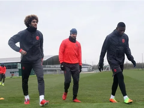 Dàn sao Man Utd tập luyện trước Europa League