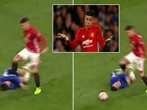 Đạp THÔ BẠO Hazard, sao Man Utd nguy cơ bị phạt
