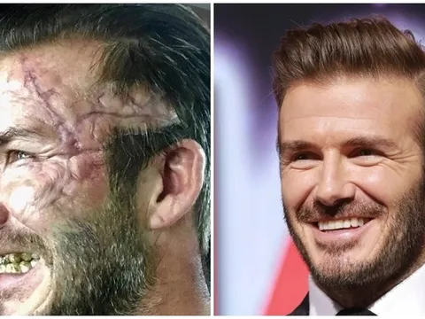 Beckham tạo hình xấu xí khi đóng phim
