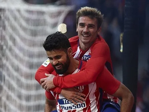 Diego Costa lại ghi bàn, Atletico Madrid tái lập khoảng cách 7 điểm với Barca