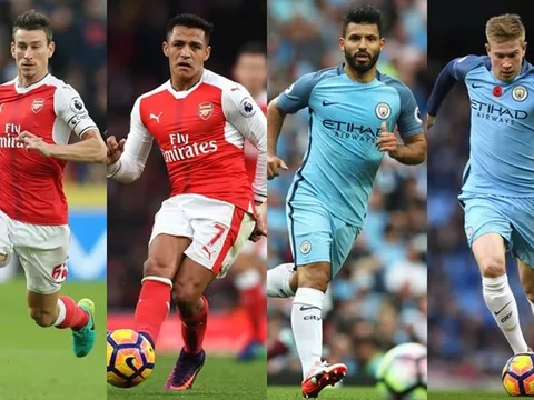Đội hình kết hợp Arsenal & Man City: Siêu hàng công