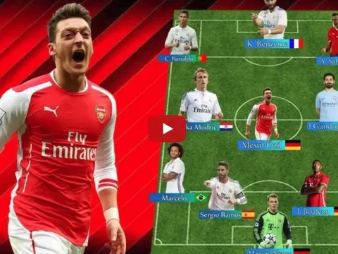 Đội hình trong mơ của Mesut Ozil
