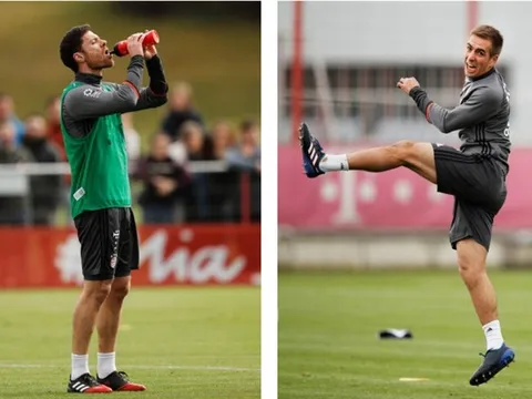 Đồng đội đi hết, Alonso và Lahm lập team riêng tập luyện