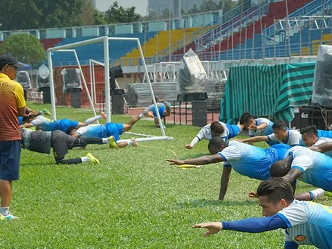 Sài Gòn FC hăng hái tập luyện, chờ quyết đấu Than Quảng Ninh