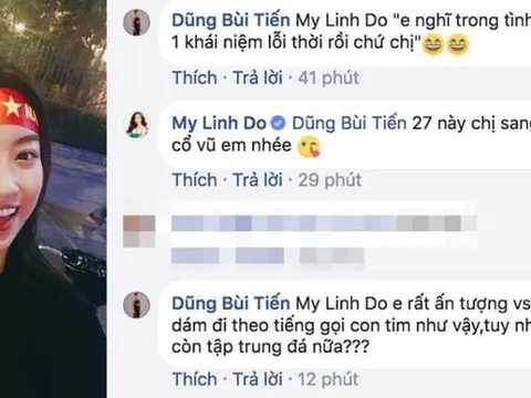 Được hoa hậu 'thả thính', Tiến Dũng cũng xuôi theo chiều gió