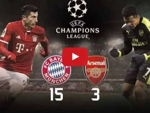 FC Bayern vs Arsenal: 15 bàn thắng trong 3 trận gần nhất