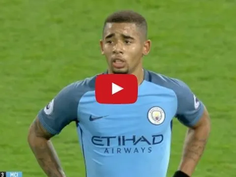Gabriel Jesus chơi cực hay trong trận West Ham 0-4 Man City