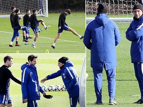 Gạt nỗi buồn Barca, Chelsea lao vào tập luyện vì danh hiệu FA Cup