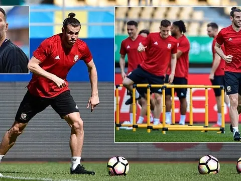 Giggs khiến Bale mệt nhoài ở buổi tập đầu của xứ Wales