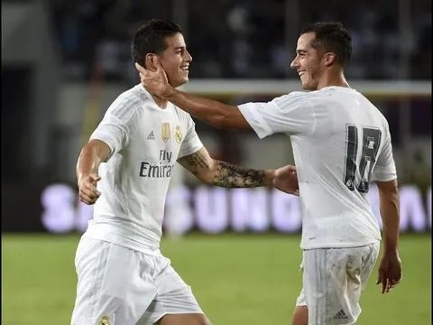 Góc siêu phẩm: Ngất ngây với cú sút phạt của James Rodriguez