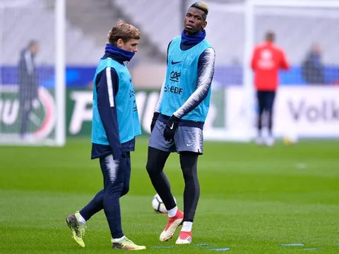 Griezmann nói gì về tình hình của Pogba khi lên tuyển?