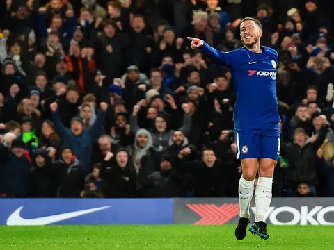 Hazard đóng góp 58% số bàn cho Chelsea trong năm 2018