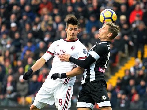 Highlights: Udinese 1-1 AC Milan (Vòng 23 Serie A)