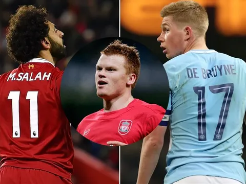 Huyền thoại Liverpool hạ thấp De Bruyne trước Salah