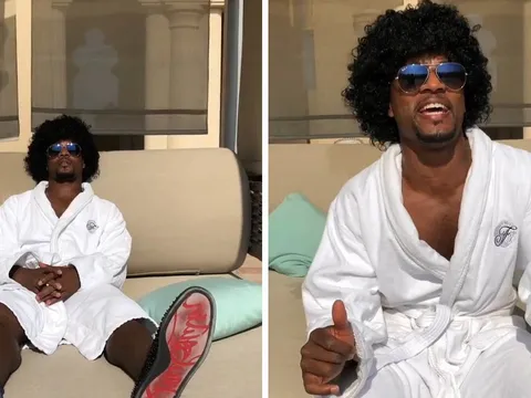 Patrice Evra hóa thân thành 'Hoàng tử nhạc soul' để khoe đồ hiệu
