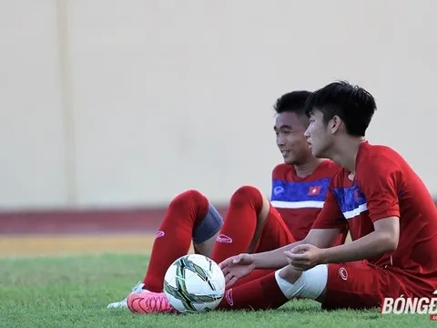U20 Việt Nam: Trọng Đại, Trần Thành ngồi ngoài buổi tập