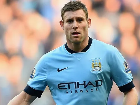 James Milner khi còn khoác áo Man City