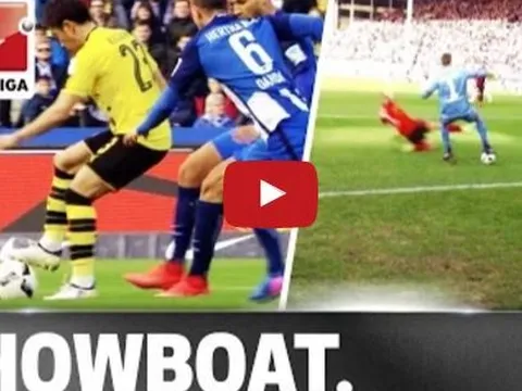 Kagawa, Aubameyang và những pha xử lý ảo diệu nhất vòng 24 Bundesliga