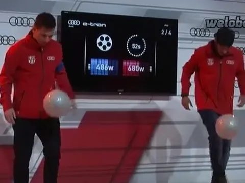 Khả năng tâng bóng, liệu Neymar có hơn Messi?