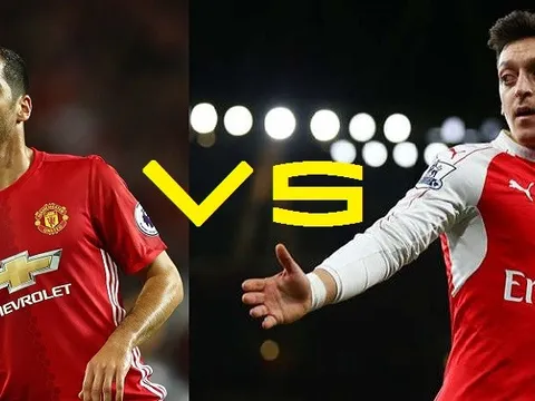 Khi Mesut Oezil đọ tài Henrikh Mkhitaryan