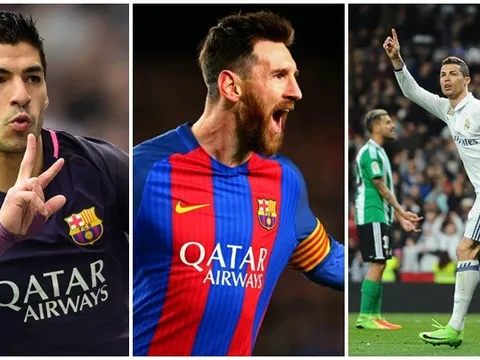 La Liga 2016-17: 5 ngôi sao đang dẫn đầu cuộc đua danh hiệu Pichichi