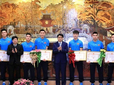 Lãnh đạo Hà Nội gặp mặt, khen thưởng đội tuyển U23 Việt Nam