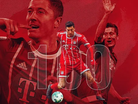 Lewandowski cán mốc khủng cùng Bayern