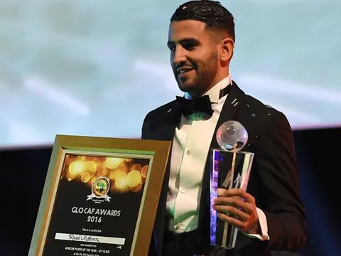 Mahrez được tôn vinh ở tầm châu lục
