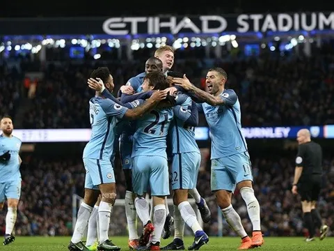 Man City 2-1 Burnley (Vòng 20 Premier League)