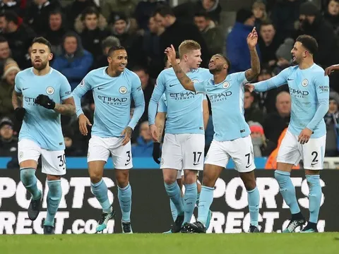 Man City vô đối về điểm số trong năm 2017