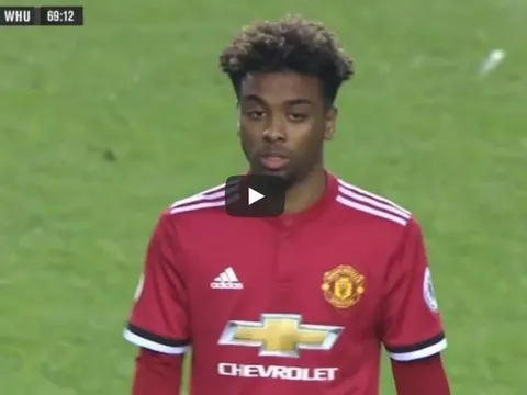 Màn ra mắt đội U23 Man Utd của Angel Gomes