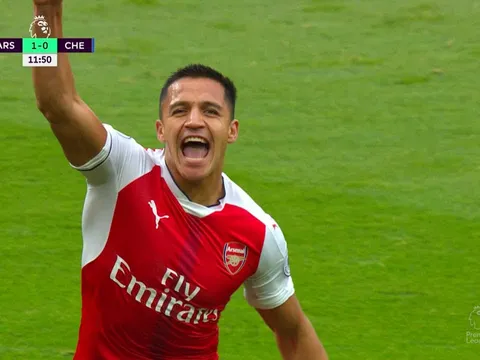 Màn trình diễn của Alexis Sanchez trước Chelsea ở lượt đi