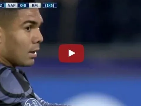 Màn trình diễn của Casemiro vs Napoli