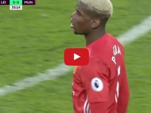 Màn trình diễn của Paul Pogba vs Leicester City