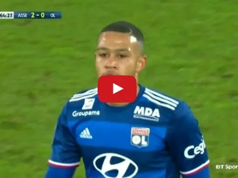 Màn trình diễn khiến Memphis Depay bị chê tơi tả vs Saint-Etienne