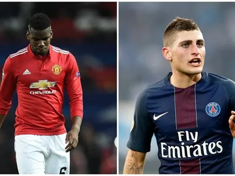 Manchester United tính đổi Paul Pogba lấy Marco Verratti?