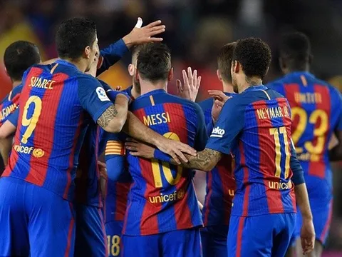 Messi lập kỷ lục, Barca hủy diệt Gijon với tỉ số của một set tennis