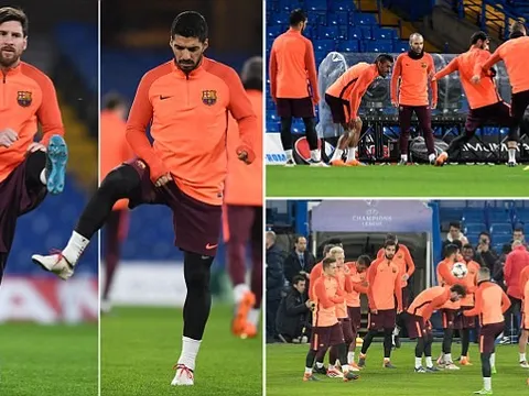 Messi và đồng đội căng thẳng tột độ tại Stamford Bridge