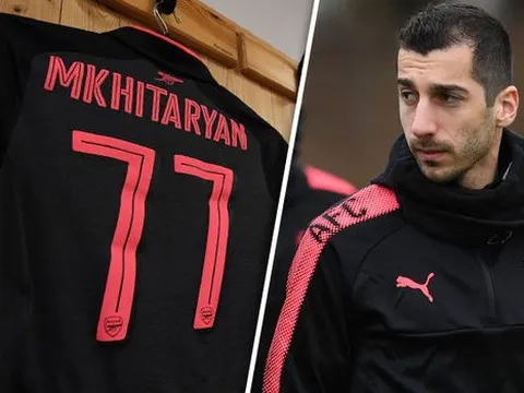 Mkhitaryan trình làng số áo lạ hoắc ở Europa League
