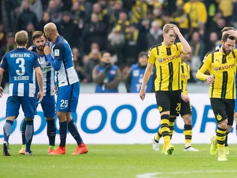Một siêu phẩm, một sai lầm, Dortmund gục ngã trên sân Hertha Berlin