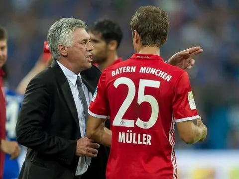 Muller bất ngờ ám chỉ về chiến thuật của Carlo Ancelotti