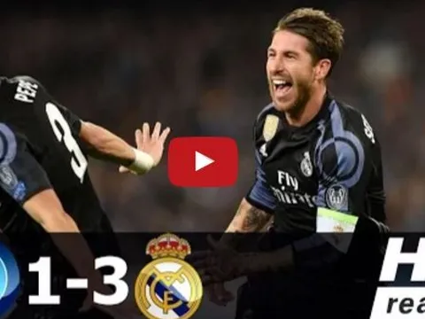 Napoli 1-3 Real Madrid (lượt về vòng 16 đội Champions League)