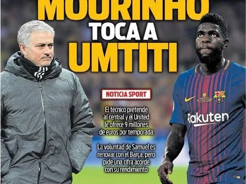 Nếu Mourinho muốn, M.U sẽ rút ruột Barca