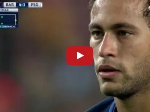 Neymar chơi cực hay trong trận Barcelona 6-1 PSG