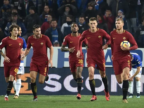Ngày chia tay gần kề, Dzeko vẫn mang niềm vui đến cho Roma