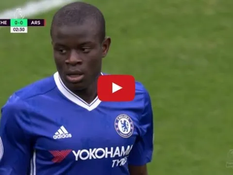 N'Golo Kante chơi cực hay trong trận Chelsea 3-1 Arsenal